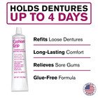 Cushion Grip Thermoplastic Denture Adhesive 1 Oz     Refits   Tightens Loose Dentu