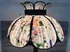 Rare Vintage Tiffany Style Leaded Confetti Glass Lamp Shade  Super Nice  Read