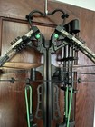 Centerpoint Compound Crossbow W  Scope  Black Camo  Green String  Ambidextrous