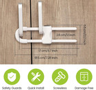 10 Pieces Cabinet Locks For Babies  U-shaped Proofing Drawers Safety Child Locks