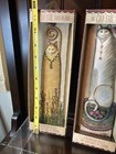 Folk Art Cat 3d Raised Resin Wall Plaques E  Smithson 11  X 3   Signed Set