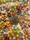 Assortment Of Big And Small Rainbow Foam Beads For Slime  2 5 Cups In Volume 