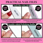 Fandamei Nail Care Kit Manicure Pedicure Tools 13pc Set Pink Buffer File