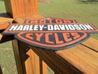 Cast Iron Harley Davidson Motorcycles Sign Harley Dealer Shield Plaque