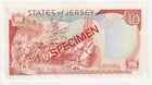 1989 Jersey   10 Ten Pound Specimen Banknote - P  17s - Unc -   32278