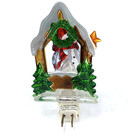 Snowman Nightlight Christmas Plug In Light Plastic 6 