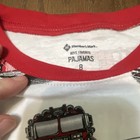 Member s Mark Boys Size 8 Fire Truck Firefighter 2-piece Pajama Set Red white