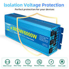 Pure Sine Wave Power Inverter 3000w 6000w 24v To 110v 120v Converter 2usb Car