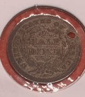 1854 Seated Liberty Half Dime Arrows Holed Nice Filler Free Shipping 