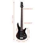 Glarry Gib 5 String Full Size Electric Bass Guitar Ss Pickups And Amp Kit Black