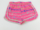 Champion Logo Girls Running Shorts Elastic Waist Lightweight Drawstring Sz 14 16