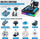 8 In 1 Heat Press Machine 15 x15  30oz Tumbler Sublimation T-shirt Mug Hat Plate