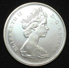 1966 Canada 50 Cent  800 Silver Half Dollar Coin Uncirculated From Original Roll