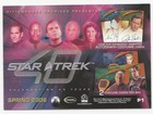 Star Trek Celebrating 40 Years 2006 Promo Card P1 Captain James T Kirk Spock