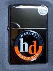 150hd H262 2001 Zippo Lighter Harley Davidson Black Ice Round Logo Mint Sealed