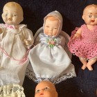 Vintage Doll Collection Mixed Lot 8 Baby Dolls Bisque Plastic  Small Sizes