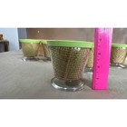 Lot 0f 6 Vintage Raffiaware Burlap Dessert Cups 1950 s 