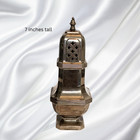 Vintage Silver-plated Sugar Shaker With Ornate Lid     Elegant Tableware