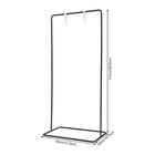 31 5 19 7 68 9in Iron Sign Holder Black Display Stand For Wedding Advertisement