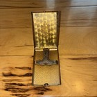 Vintage Evans Gold Tone Cigarette Case Barely Used Japan Red