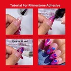 Dnd Rhinestone Glue Adhesive   Clear 3d Gel 15ml  0 5 Oz Tube Brand New 2024