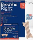 Breathe Right Nasal Strips Tan Extra Strength Snoring Allergy Relief 72 Ct 