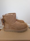 Ugg Australia Women s Ultra Mini Bailey Leather Bow Boots Size 7 Nib Chestnut 
