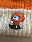 Vintage 1958 Snoopy Peanuts Knit Pom Cuffed Winter Beanie Hat Cap - Youth womens