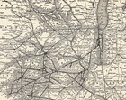 1904 Antique Frisco System Railway Map Vintage Railroad Map 3247