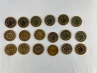 Lot 18 Assorted Vintage Wooden Nickels Commemorative Coin Clubs Conventions
