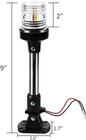Anchor Light white Led Stern Light For Boat 3 Nautical Mile Bimini Top Lights Fo