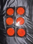 Set Of 6 Vintage Lucite Acrylic Coasters Retro