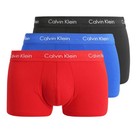 Mens Calvin Klein Boxer Shorts Underwear  Trunks  3 In A Pack Black red blue