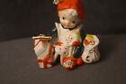 Santa s Helper Pixie Elf Christmas Lefton Figurine Euc