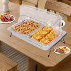 3 17qt Food Serving Display Tray Buffet Cold Serving Cool Platter Dish Plate 3l