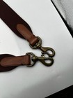 Prl Polo Ralph Lauren Brown Canvas Leather Trim  Replacement Strap