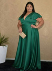 Plus Size Mother Of The Bride Dresses Green Stain Formal Wedding Evening Gowns