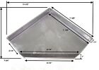 Heavy Duty Cast Aluminum Boat Transom Corner Brackets End Cap Covers Made In Usa