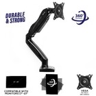 Full Motion Lcd Monitor Arm Gas Spring Desk Mount For Screens Up To 27 