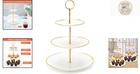 Sophisticated 3-tier Serving Tray With Crown Handle - Ideal For Tea Parties