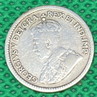 Rare 1915 Canada 5 Cents -92 5  Silver  George V Canadian Nickel