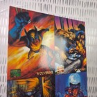 1995 Marvel Masterpieces Wolverine Promo Card 4-panel Fleer Advertising Sheet