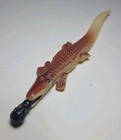 Vtg 30 s Celluloid Alligator Eating Man Pencil Letter Opener Made Occupied Japan