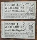 1965 Eagles Vs Steelers Ticket Stubs- Last Game Steelers Won In Philly- 10 24 65