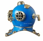 Antique 18  Diving Vintage Boston Mark V U s Navy Deep Sea Divers Helmet Replica