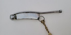Antique Sterling Boatswain Bosun Whistle 6  W  Original Braided Lanyard W w  Ii