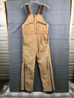 Vintage Key Imperial Bib Overalls Mens Small Short Brown Insulated Usa Workwear