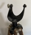 Vintage Surveyor Wood Transit Tripod With Metal Holder Adjustable