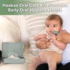 Training Toothbrush Set Oral Care Kit pea Green
