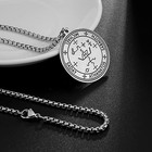 Sigil Of Archangel Michael Saday Athanatos Sabaoth Necklace Ancient King Of S   